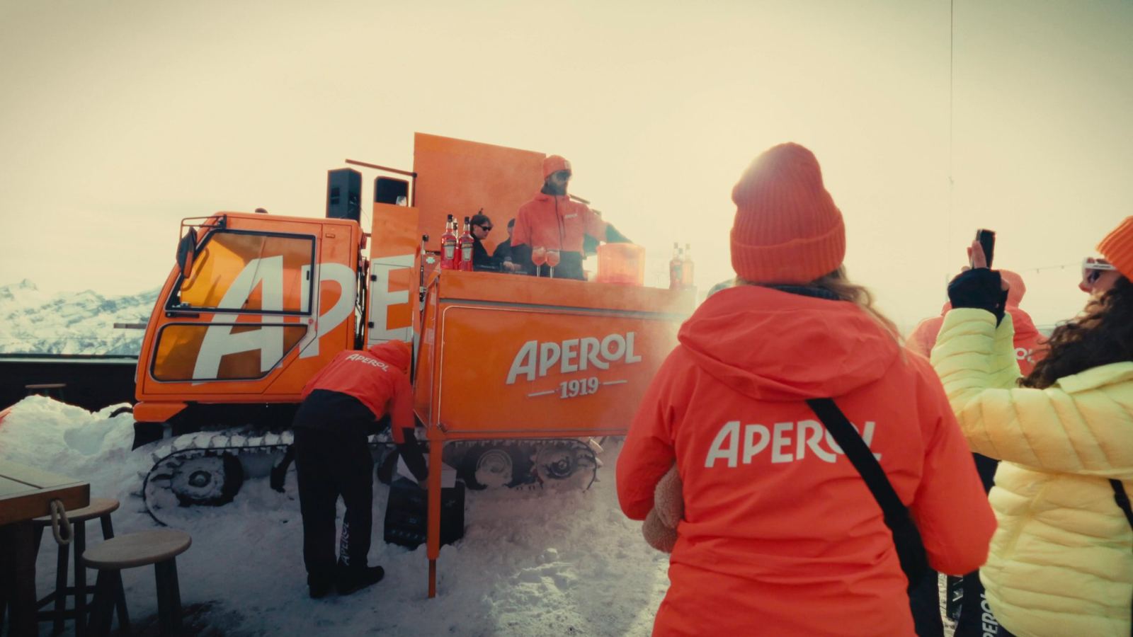 Un Spritz dans la neige