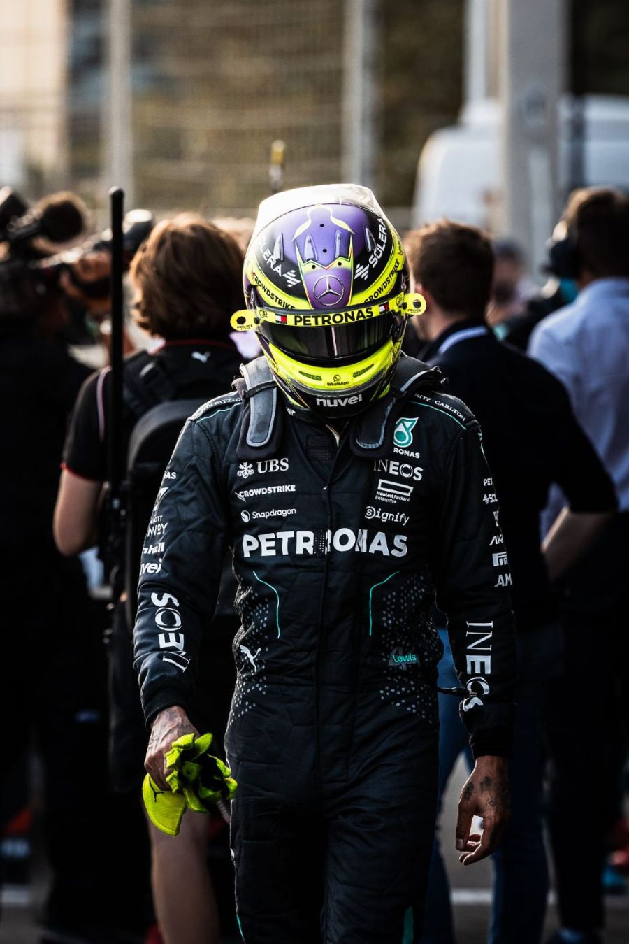 Grand Prix d'Azerbaïdjan 2024, Bakou : Samedi · Après les qualifications · Hamilton