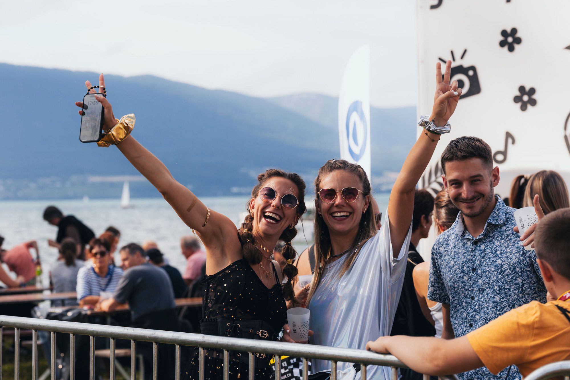 Festivaliers, arrivée