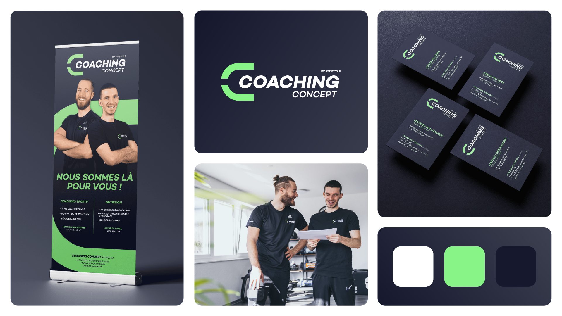 Coaching Concept, identité visuelle en situation