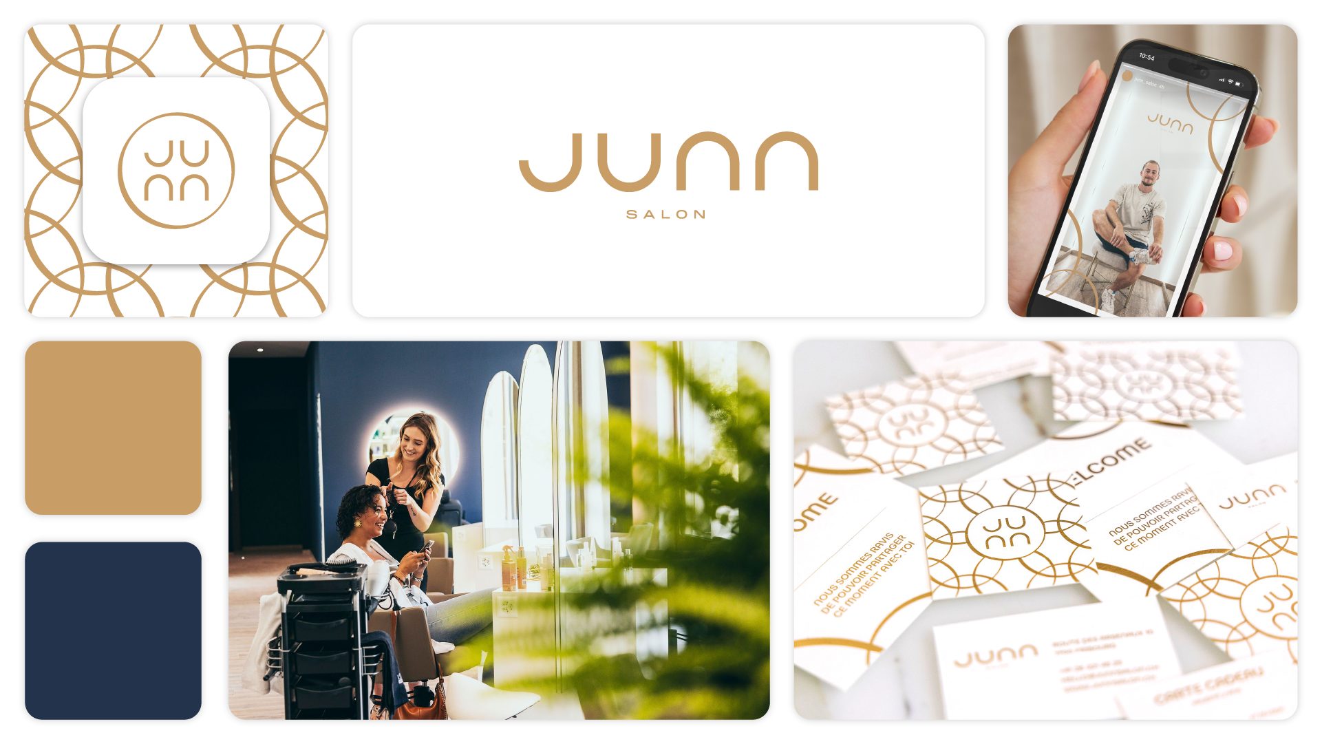 Junn, identité visuelle en situation