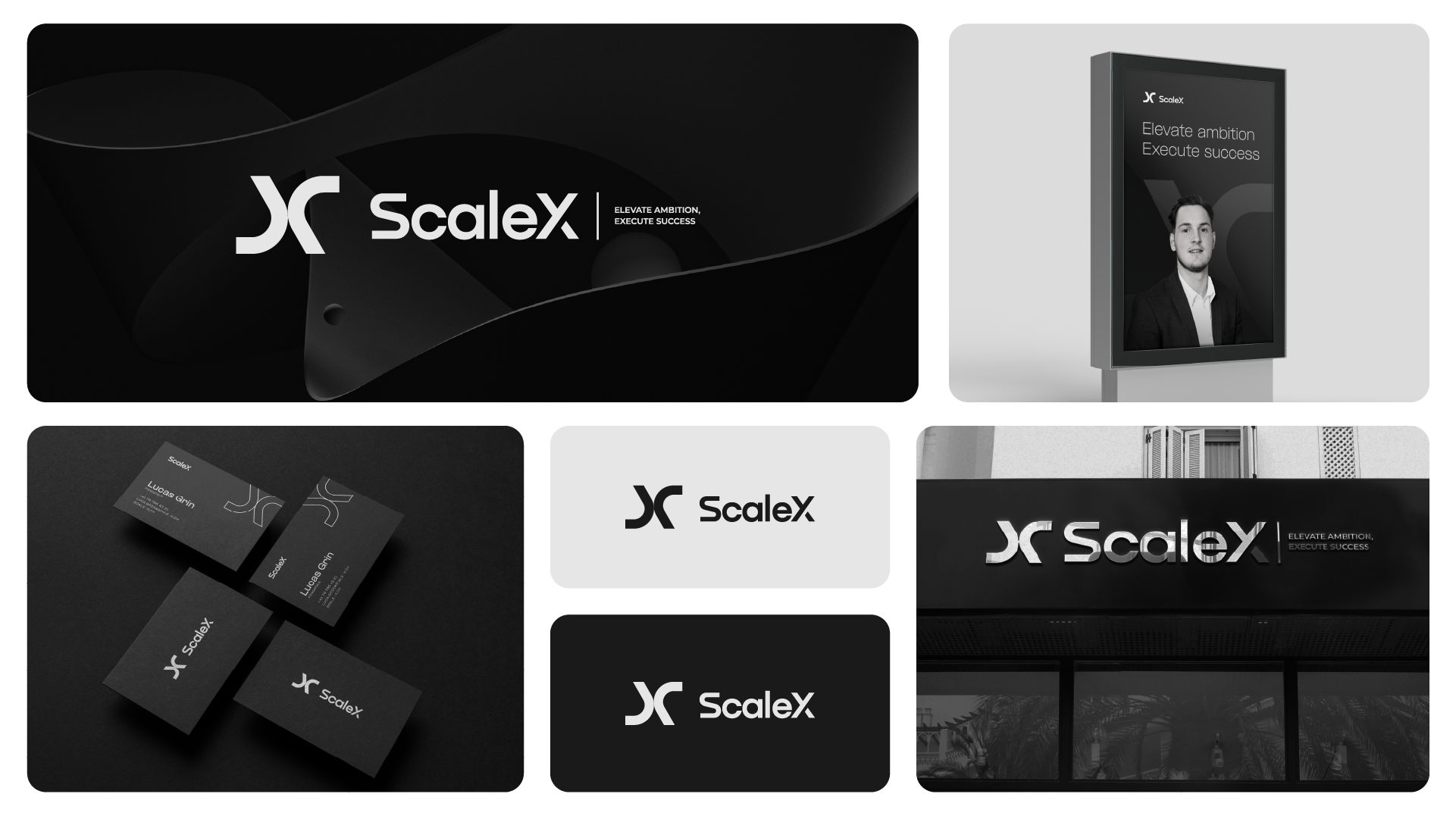 ScaleX, identité visuelle en situation